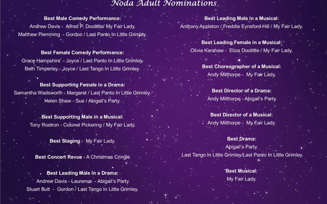 NODA Awards – 2022 Season
